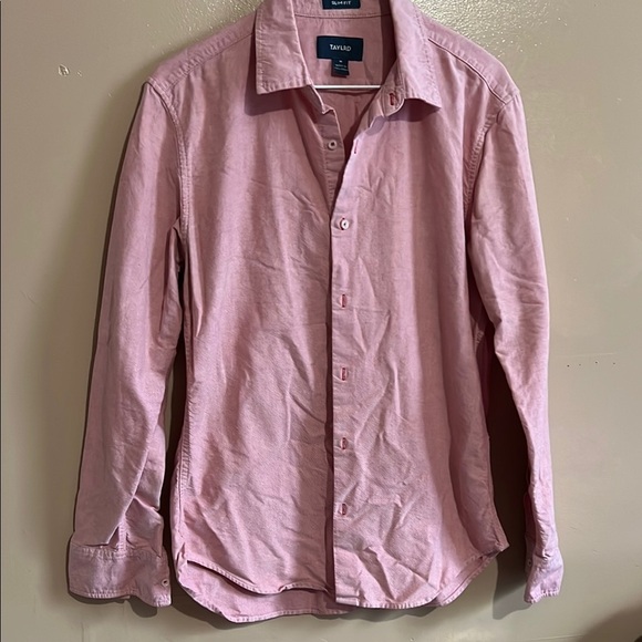 Pink Casual Button Down Shirt with Classic Collar - Picture 1 of 3